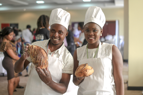 Jastan and Joey, the founders of Sweet n' Sourdough Bakery, Kenya